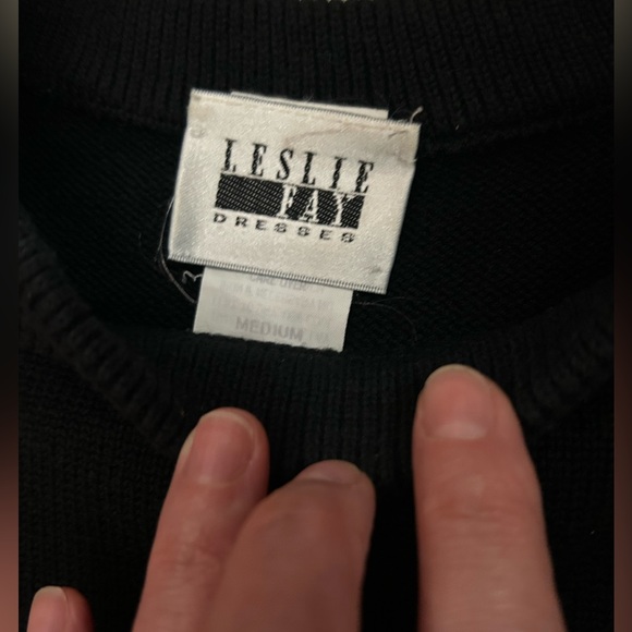 Leslie Fay Vintage Sweater Dress, size M - Picture 2 of 3